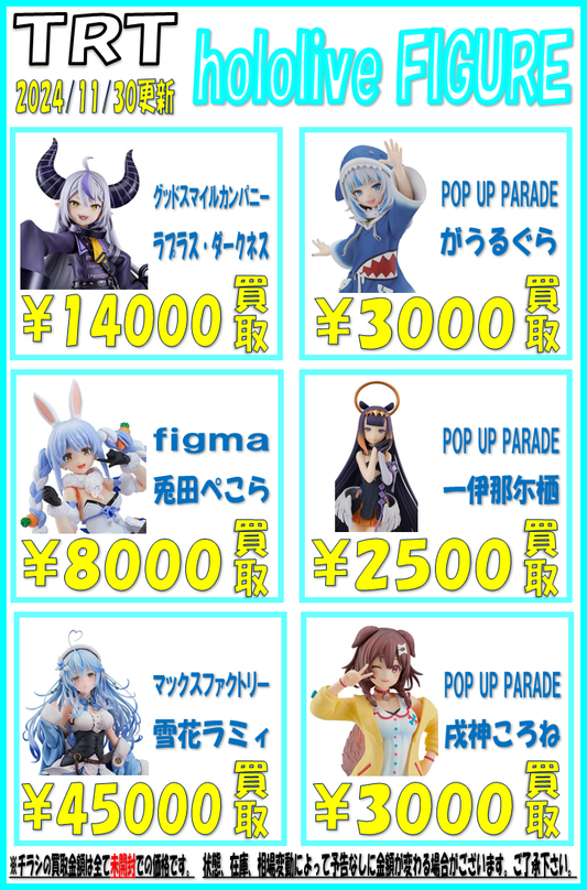 【ホロライブ】フィギュア買取情報